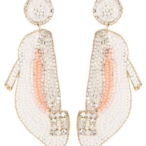 Wedding Shoes Beaded Earrings